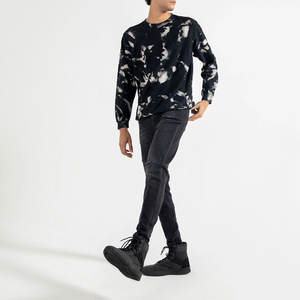 Nouveauté Sweat à capuche pour homme de qualité supérieure Vêtement décontracté pour le printemps Style tendance Techniques de teinture unie Polyester/coton - Product Image 4