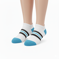Chaussettes de sport décontractées en fibre de bambou antibactériennes de haute qualité pour hommes, chaussettes d'été pour baskets avec logo personnalisé, service OEM