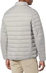2026 Custom Plus Size Unisex Puffer Bubble <b>Jackets</b> <b>Light</b> Gray Winter Fashion Coat Heating Feature Waterproof Material <b>Men</b> Women - Product Image 3