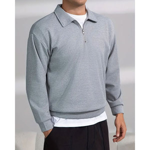 Sudadera informal de manga larga con cuello redondo para hombre con estampado de montaña, poliéster, lavable a máquina - Product Image 4