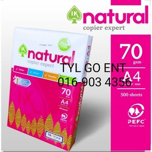 Suministro de fábrica IK 100% Pulpa de madera natural Papel de copia A4 amarillo de calidad superior para impresión de oficina y necesidades a granel - Product Image 4