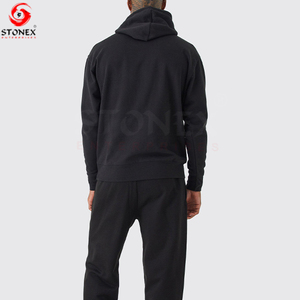 เสื้อกันหนาวมีฮู้ดแขนยาวสำหรับผู้ชาย, สินค้ามาใหม่เสื้อกันหนาวลายทางพิมพ์ลายสำหรับใส่วิ่งลำลองสีพื้นสำหรับฤดูหนาว - Product Image 4