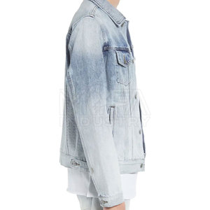 Trendy Vintage Style 100% Cotton Jeans <b>Jacket</b> for <b>Men</b> Comfortable & Durable Outerwear for Casual Occasions - Product Image 4