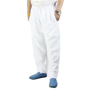 Pantalons pour hommes en toile légère OEM Pantalons à poches amples en polyester coloré pour les services religieux islamiques Dropshipping Spot - Product Image 1