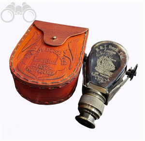 Nouveau support monoculaire nautique à faible coût cadeau de couverture en cuir de qualité supérieure pour les amoureux nautiques idée de bureau unique - Product Image 4