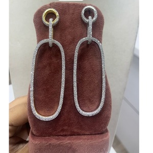 Lujosos pendientes elegantes para mujer, pendientes elegantes para fiesta, accesorios de moda con piedra de circón para regalos - Product Image 2