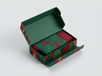 Boîte d'expédition personnalisée pour Noël, motif avion, finition brillante, papier couché, revêtement UV, emballage cadeau pour chaussettes et accessoires de fêtes