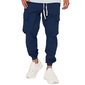 Custom Color 100% Cotton Jogger Pants for Men New Latest Fashion OEM Casual Streetwear Lightweight <b>Thickness</b> - Product Image 1