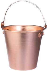 Seau à Champagne en cuivre martelé seau à glace refroidisseur de bouteille de vin fini pour bar hôtel - Product Image 2