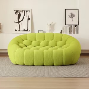Moderno lujo curvo panal colorido burbuja sofá sala de estar sofá comprimido diseñador conjunto para sala de estar - Product Image 2