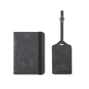 Ensemble de porte-passeport personnalisé JETTAG pour offrir en cadeau aux entreprises - Product Image 4