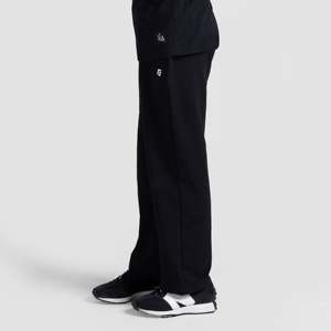 GA High-Waisted Women's Cord Trousers Breathable Black Wide-Leg Leggings Size Large Cotton Material - Product Image 3