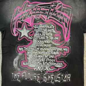 Camiseta al por mayor con logo impreso DTG OEM, 100% algodón, cuello redondo, manga corta, corte regular, peso pesado, antiencogimiento, lavado a la piedra y al ácido para hombre - Product Image 2