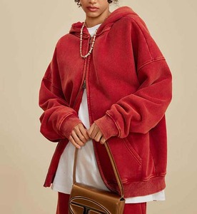 Sudadera con capucha lavada con ácido para hombre de moda personalizada barata con bolsillos para hombre - Product Image 6