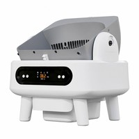 Bac à litière automatique intelligent pour chat, nettoyage automatique, commande par application, bac à litière électrique silencieux pour maison multi-chats, silencieux 30 dB