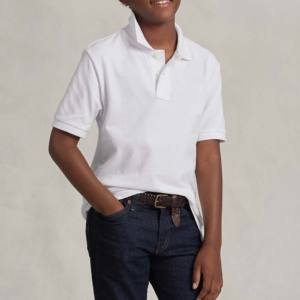 Nouveau style OEM de polos pour enfants col roulé polos d'école 100% coton T-shirts pour garçons polos coupe régulière hauts pour garçons - Product Image 1