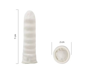 Lattice bianco Set di Dita di Gomma Usa E Getta Piccolo Dito Guanti Permanente di Trucco Del Tatuaggio Accessori - Product Image 5
