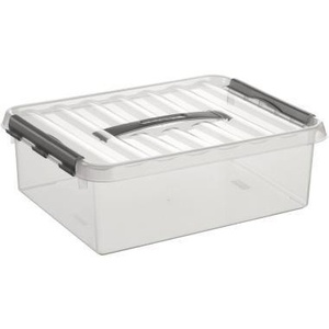 Sunware Q-Line Storage <b>Box</b> 40x11x30 cm DIN A4 10L Transparent Plastic - Product Image 1