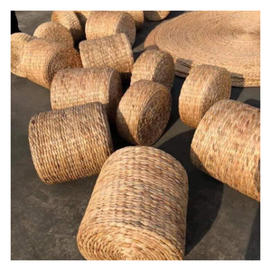 Beautiful water hyacinth <b>cushion</b> crafted in Vietnam simple yet elegant look ideal for use in meditation or quiet space - Product Image 6