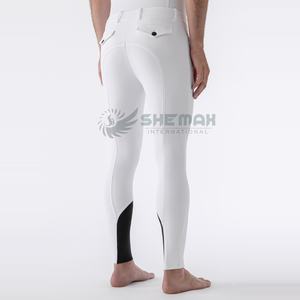 Pantalones versátiles para montar a caballo para hombre, pantalones ajustados con diseño elástico de cuatro vías que absorbe la humedad para mayor comodidad y flexibilidad - Product Image 4
