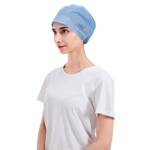 Custom Logo Genuine Comfort Healthcare <b>Scrub</b> <b>Cap</b> Breathable Woven Cotton with Tie Closure All Day Wear - Product Image 6