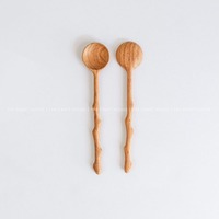 Ensemble de serveurs à salade en bois de haute qualité manche en bois écologique cuillère et fourchette pour la maison hôtel Restaurant vaisselle outils à salade couverts