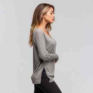 Haute qualité femmes coupe décontractée hiver automne imprimé col montant paillettes Badge doux polaire sweat décontracté tenue de tous les jours - Product Image 6