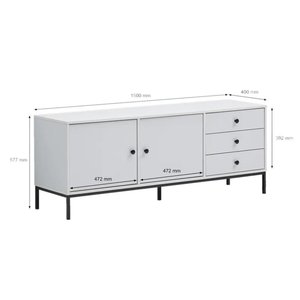 KTB68124 Antique Solid Oak <b>Sideboard</b> Display Cabinet with Iron <b>Legs</b> for Dining Chair Home Furniture - Product Image 3