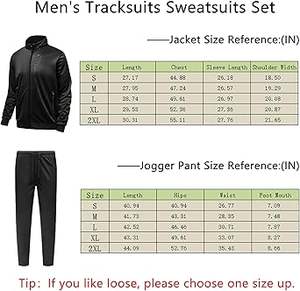 Chándal de entrenamiento de invierno con estilo para hombre, conjunto de 2 piezas de alta calidad, conjunto de chándal atlético con cremallera completa, manga larga de talla grande - Product Image 6