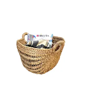 Water hyacinth basket storage basket laundry handmade basket from Vietnamese high quality ready to export