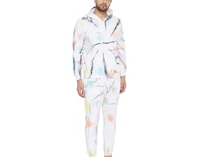 Survêtement Tie Dye élégant pour hommes légers de haute qualité anti-rides et respirant vente chaude conception d'impression solide - Product Image 4