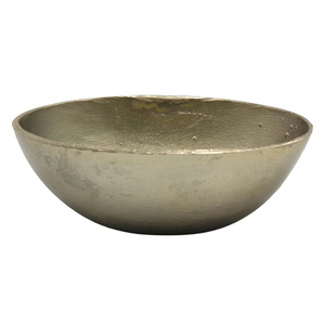 ชามเสิร์ฟพร้อมถาดอลูมิเนียมทรงกลมสีเงินนิกเกิลหยาบดีไซน์คลาสสิกสำหรับห้องครัวและบนโต๊ะ - Product Image 2