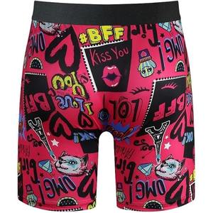 High Quality <b>Men's</b> Athletic Underwear <b>Long</b> Leg Trunks <b>Boxer</b> Briefs Classic Rise 90% Polyester 10% Spandex Knitted Fabric - Product Image 3