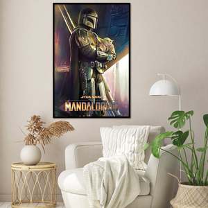 Modern Style the Mandalorian <b>Poster</b> a Clan of Two Made of Paper for Wall Decor - Product Image 2