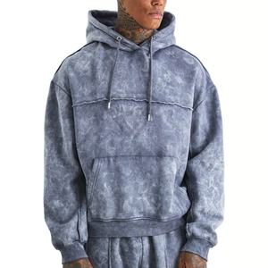 Survêtement pour homme en tissu lourd de qualité supérieure, imprimé sur mesure, lavage à l'acide, respirant, durable, anti-rides - Product Image 4