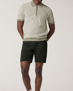 เสื้อเชิ้ตโปโลมีซิปสำหรับผู้ชายผ้าคอตตอนสลิมฟิตผ้าระบายอากาศได้ดีเยี่ยมกึ่งทางการขายส่งแบบ100% - Product Image 2