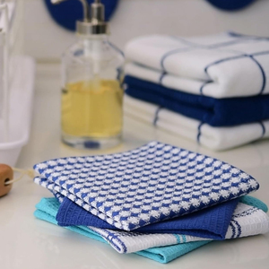 Ensemble de torchons en coton gaufré imprimé par sublimation personnalisée torchons de cuisine brodés réutilisables pour le nettoyage de la vaisselle - Product Image 2