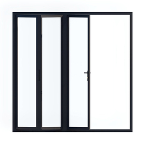 Puerta corredera plegable de vidrio para partición de balcón y patio a prueba de huracanes de estilo nórdico grande de aluminio para puerta de acordeón de casa - Product Image 5