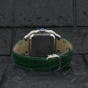 นาฬิกาข้อมือเชิงกลคุณภาพสูงหน้าปัดสีเย็นครึ่งนิ้ว VVS Moissanite นาฬิกาเพชรทันสมัยพร้อมปฏิทินสายสแตนเลส - Product Image 4