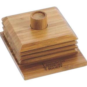 Sous-verre en bois gravé écologique Offre Spéciale fabriqué fournisseur en gros tapis en bois décoratifs tampons pour forme de vaisselle à thé - Product Image 4