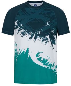 Prix usine t-shirt pour hommes pour le Football tissu évacuant l'humidité hommes t-shirt dynamique abstrait impression vêtements hommes Vietnam usine - Product Image 3