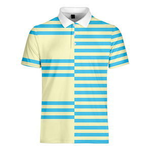 Polo de haute qualité pour hommes pour l'été décontracté à manches courtes anti-rides compressé en tissu tricoté pour la sublimation - Product Image 6