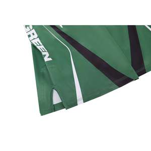 GREEN HILL 2023 Pantalones Cortos de MMA de Diseño Personalizado, Ropa Deportiva Verde para Niños, Ropa de Artes Marciales de Muay Thai - Product Image 4