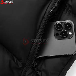 Chaqueta Acolchada para Hombre con Capucha y Cremallera, Informal, de Alta Calidad, al Mejor Precio, al por Mayor, Cortavientos, Ecológica, para Invierno - Product Image 5