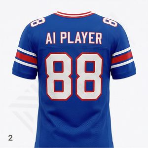 Ropa de Equipo 2024, el Mejor Diseño, Poliéster, Venta Caliente, Secado Rápido, Alta Calidad, Tops Bordados, Ropa de Equipo de Fútbol Americano de Alto Rendimiento - Product Image 2