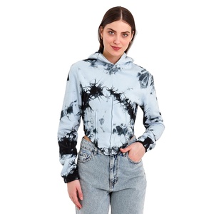 Street Style Tie-Dye Hoodie Bold Cómodo y totalmente personalizable Sudadera con capucha para mujer con logotipo y tamaños personalizados - Product Image 1