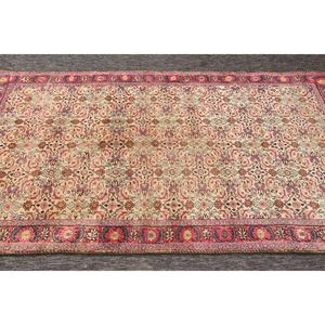 Alfombra turca vintage, alfombra decorativa de 4.8x6.7 pies, geométrica rosa y morada con elementos florales. - Product Image 5