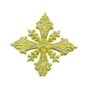 Diseño OEM bordado a mano Iglesia Cruz seda estilo religioso impreso y hecho a mano técnica disponible a precio al por mayor - Product Image 2