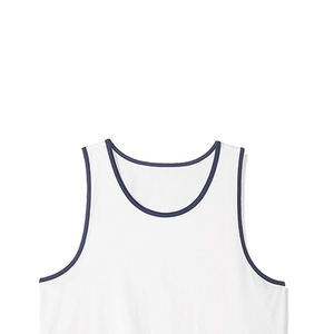 Ropa deportiva Baloncesto Entrenamiento Deportes Camiseta sin mangas para hombre Logotipo personalizado Estampado Liso Chalecos en blanco Muscle Fit Workout Tank Tops Hombres - Product Image 5