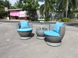 Conjunto de Muebles de Jardín PRCF-128 de Mimbre Sintético para Cafetería o Terraza - Product Image 4